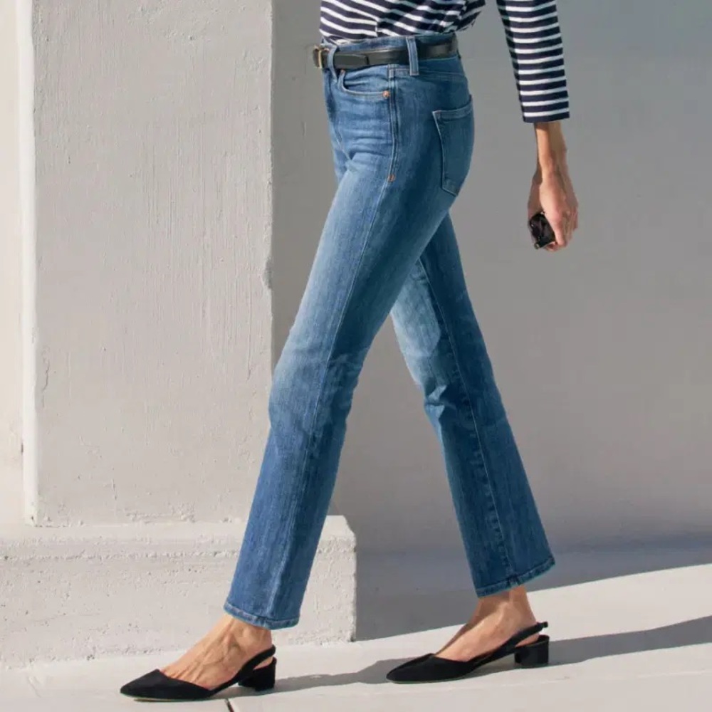 AYR The Pop - Straight Leg Blue Jeans 27S